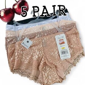 🌸 5 Piece Hipsters Lace